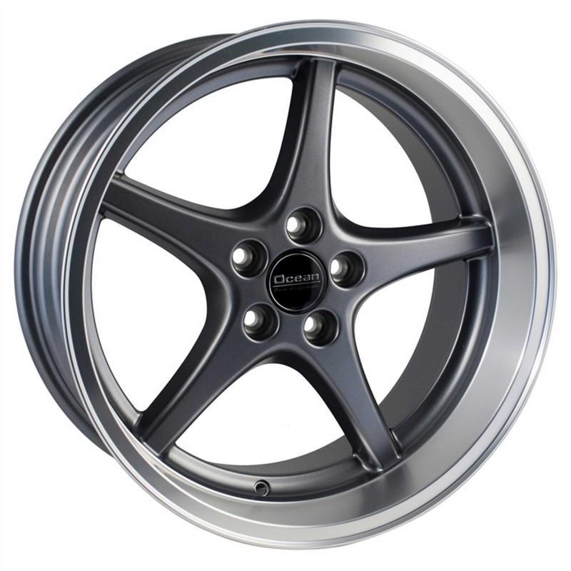 OCEAN WHEELS MK18 Antracit Polish Lip 8,5x18 5x108 ET6 CB65,1