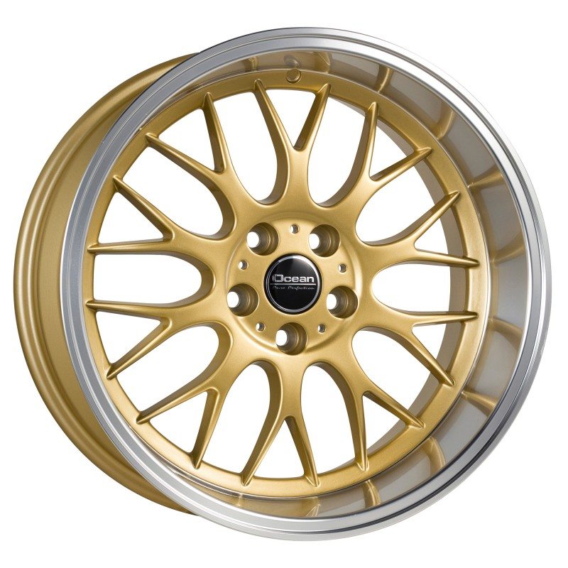 OCEAN WHEELS Super DTM Gold Polish Lip 8,5x18 5/108 ET6 CB65,1